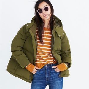 New Madewell Down Quilted Jacket size XS